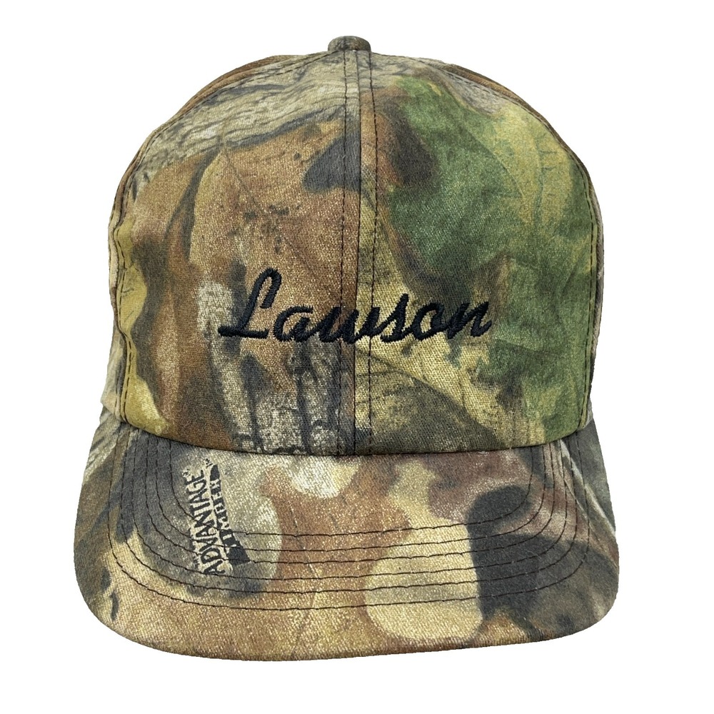 Vintage K Products Camo Trucker Hat Made In USA 90s Y2K Lawson MFG Advantage